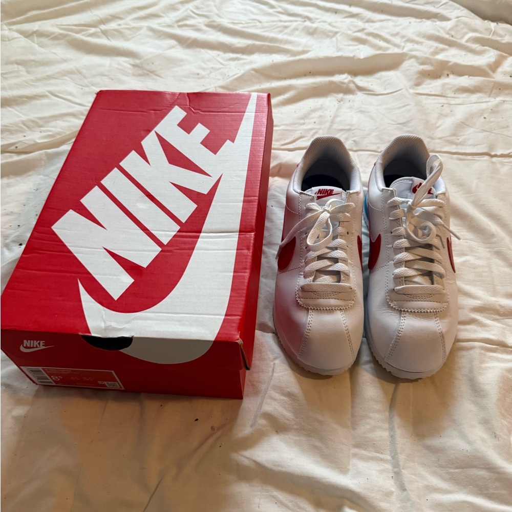 Nike Red and White Athletic Shoes